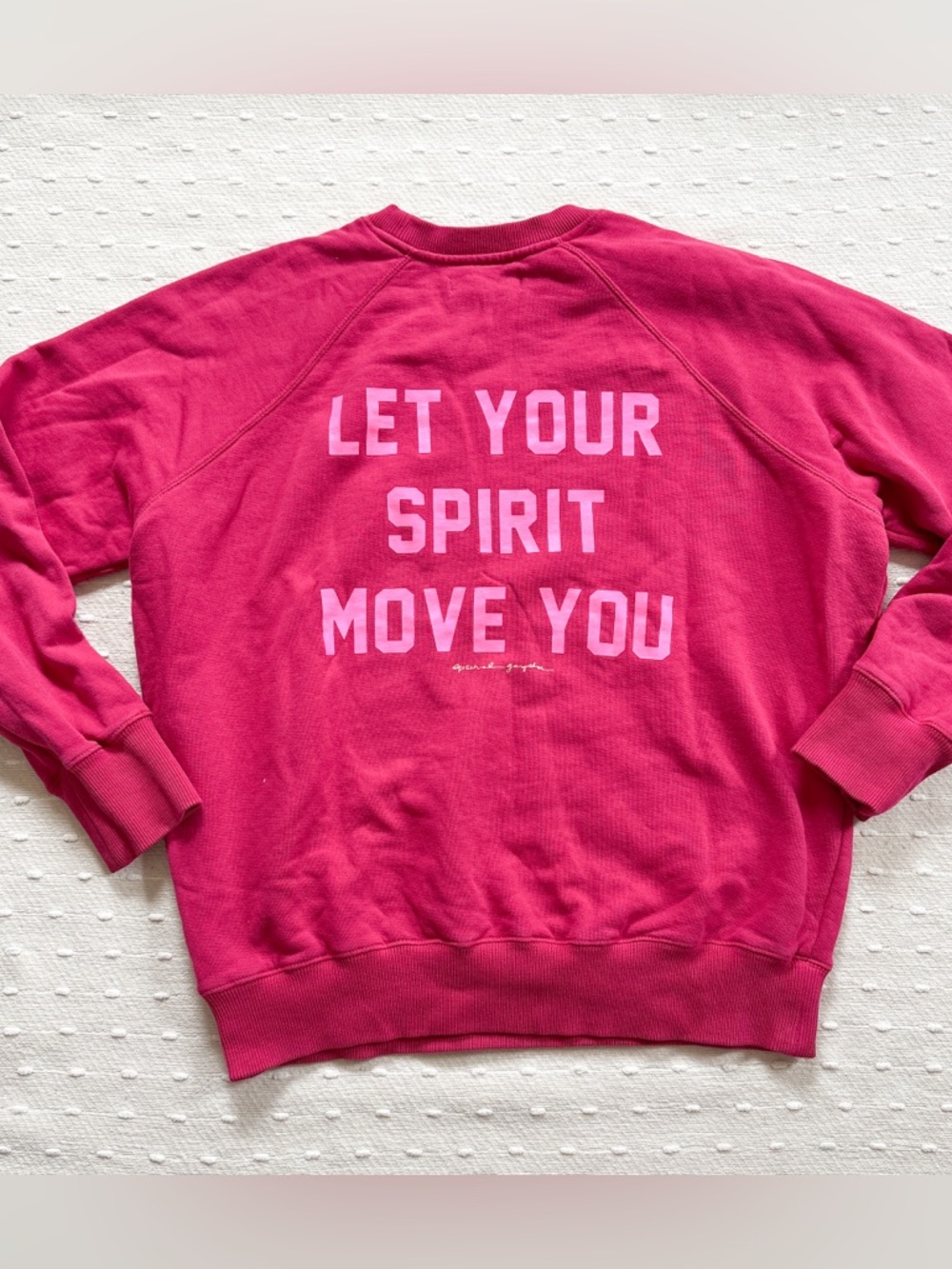 Spiritual Gangster x Peleton French terry crewneck - medium